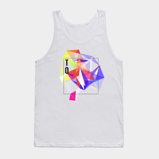 Abstract Geometric Collage Tank Top by NJORDUR